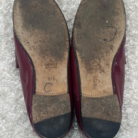 Gucci Horsebit Accent Patent Leather Loafers - Picture 8 of 11